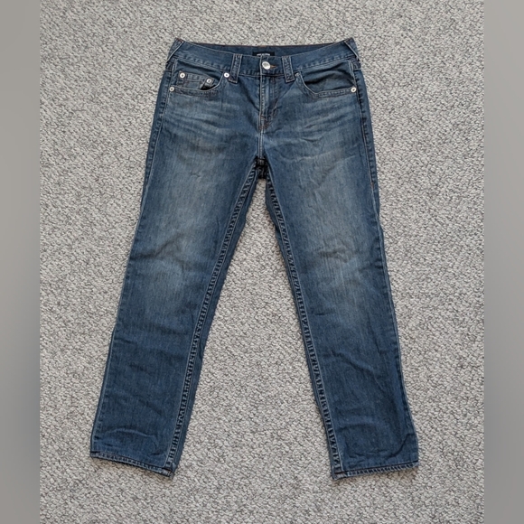 True Religion Men's (Size 32W) Light Blue Denim Jeans - Picture 6 of 16
